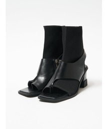ameri SHEER WAVE TOE BOOTS L ブラック SHEER WAVE TOE BOOTS（ブーツ）｜Ameri（アメリ）のファッション通販