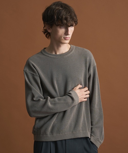 PUBLIC TOKYO(パブリックトウキョウ)の「ウォッシャブルショーティニット(ニット/セーター・メンズ・ライトグレー/ライトブルーグレー/その他・1/2)」の2枚目の写真