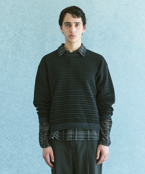 PUBLIC TOKYO(パブリックトウキョウ)の「ウォッシャブルショーティニット(ニット/セーター・メンズ・ライトグレー/ライトブルーグレー/その他・1/2)」の11枚目の写真