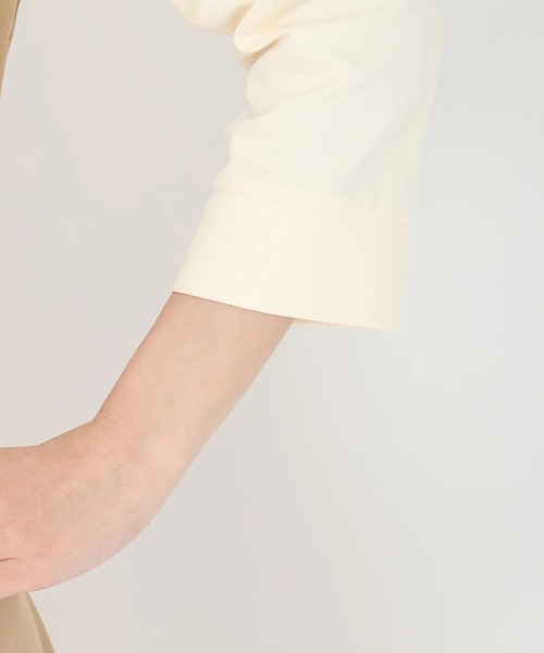 STRAWBERRY-FIELDS（ストロベリーフィールズ）の「カットソービスチェドッキングドレス　ワンピース（ワンピース・レディース・キャメル/ブラック系その他・2）」の9枚目の写真