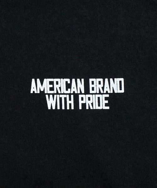 Schott(ショット)の「T-SHIRT AMERICAN BRAND WITH PRIDE/アメリカンブランド ウィズ プライドTシャツ(Tシャツ/カットソー・メンズ・ホワイト/ネイビー/ブラック・M/L/XL/XXL)」の10枚目の写真