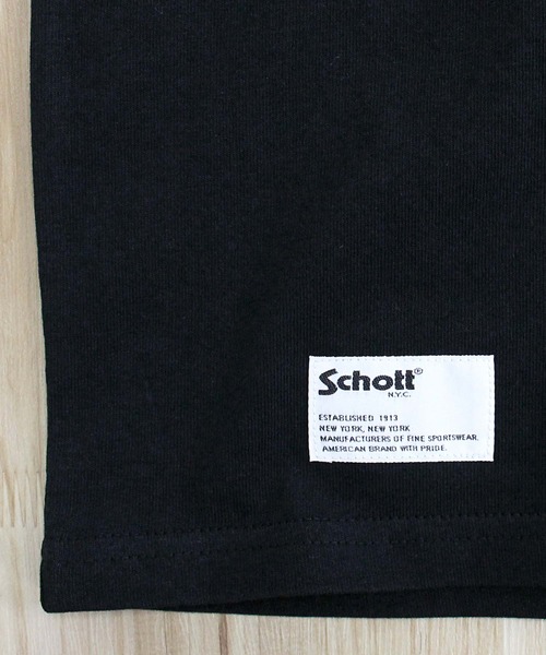 Schott(ショット)の「T-SHIRT AMERICAN BRAND WITH PRIDE/アメリカンブランド ウィズ プライドTシャツ(Tシャツ/カットソー・メンズ・ホワイト/ネイビー/ブラック・M/L/XL/XXL)」の12枚目の写真