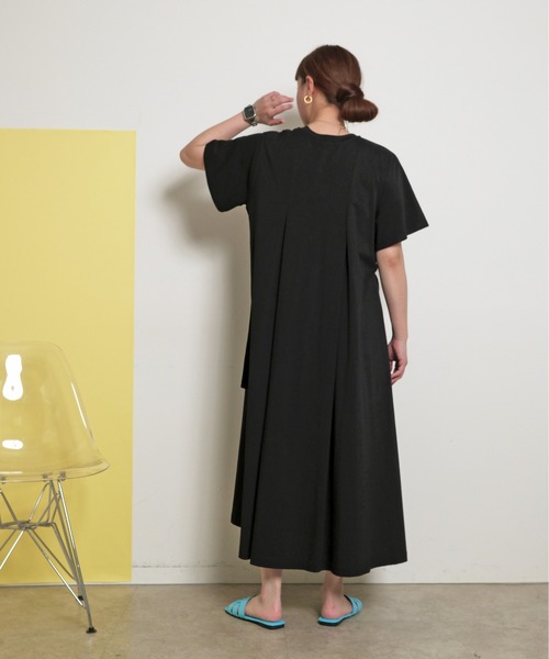 palm RICHE（ポームリシュ）の「【前後2WAY】フロントドロストデザイン カットワンピース（ワンピース・レディース・ブルー/ブラック・M）」の15枚目の写真
