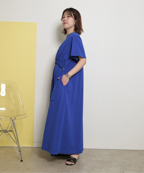 palm RICHE（ポームリシュ）の「【前後2WAY】フロントドロストデザイン カットワンピース（ワンピース・レディース・ブルー/ブラック・M）」の18枚目の写真