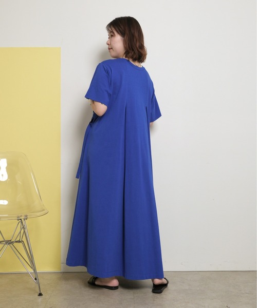 palm RICHE（ポームリシュ）の「【前後2WAY】フロントドロストデザイン カットワンピース（ワンピース・レディース・ブルー/ブラック・M）」の20枚目の写真