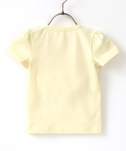 panpantutu（パンパンチュチュ）の「UVcut チュールリボントップ/ジュエリー(半袖)（Tシャツ/カットソー・キッズ・レモンイエロー/ベビーピンク・80ｃｍ/130cm/110cm/120cm/90cm/100cm/140cm）」の6枚目の写真