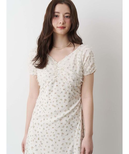 ワンピース PAMPAS セール】TULLE LAYERED FLOWER OP/チュールレイヤードフラワー