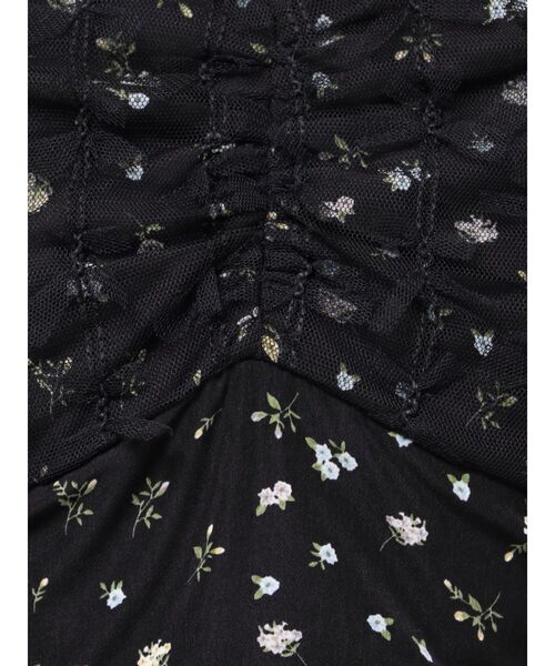 CALNAMUR（カルナムール）の「TULLE LAYERED FLOWER OP/チュールレイヤードフラワーワンピース（ワンピース・レディース・ホワイト/ブラック・SMALL/MEDIUM）」の20枚目の写真