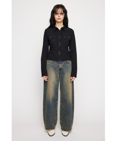 LAGUA GEM（ラグアジェム）の「SOFT COTTON COMPACT シャツ（シャツ/ブラウス・レディース・ホワイト/ブラック/カーキ・FREE）」の17枚目の写真