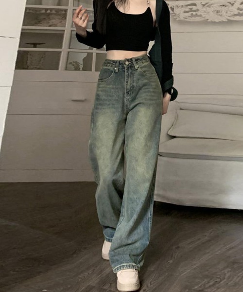 SallyLunn(サリーラン)の「ヴィンテージデニムパンツ(デニムパンツ・レディース・ブルー・LARGE/MEDIUM)」の1枚目の写真