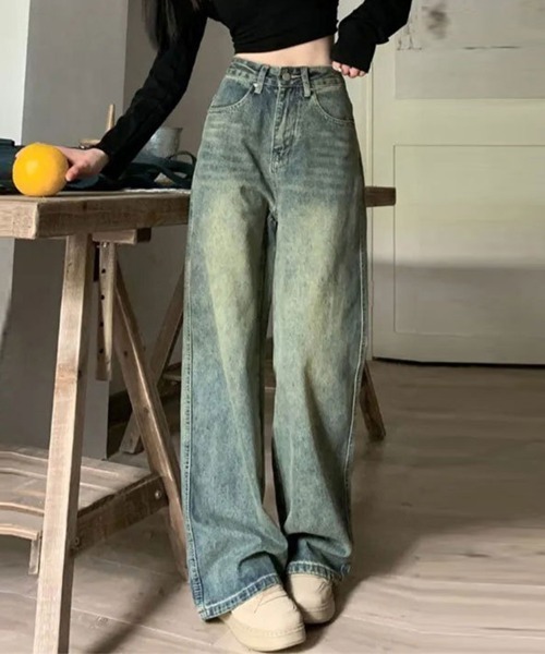 SallyLunn(サリーラン)の「ヴィンテージデニムパンツ(デニムパンツ・レディース・ブルー・LARGE/MEDIUM)」の2枚目の写真