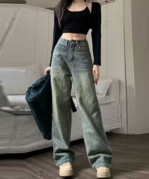 SallyLunn(サリーラン)の「ヴィンテージデニムパンツ(デニムパンツ・レディース・ブルー・LARGE/MEDIUM)」の3枚目の写真