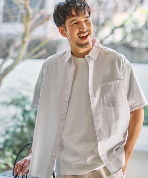 FOUND GOOD（ファウンドグッド）の「ブロードSSシャツ（シャツ/ブラウス・メンズ・ブルー系/ネイビー/グレー系・S/XL/M/L）」の5枚目の写真