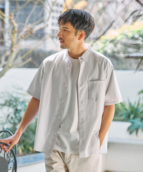 FOUND GOOD（ファウンドグッド）の「ブロードSSシャツ（シャツ/ブラウス・メンズ・ブルー系/ネイビー/グレー系・S/XL/M/L）」の7枚目の写真