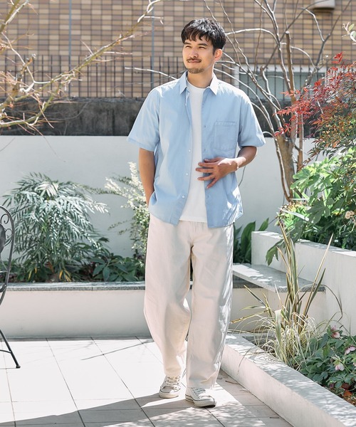 FOUND GOOD（ファウンドグッド）の「ブロードSSシャツ（シャツ/ブラウス・メンズ・ブルー系/ネイビー/グレー系・S/XL/M/L）」の14枚目の写真