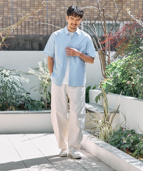 FOUND GOOD（ファウンドグッド）の「ブロードSSシャツ（シャツ/ブラウス・メンズ・ブルー系/ネイビー/グレー系・S/XL/M/L）」の15枚目の写真