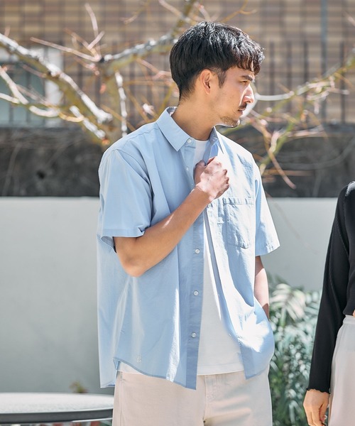 FOUND GOOD（ファウンドグッド）の「ブロードSSシャツ（シャツ/ブラウス・メンズ・ブルー系/ネイビー/グレー系・S/XL/M/L）」の18枚目の写真