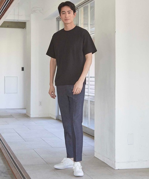 UNION STATION（ユニオンステーション）の「ふくれJQD×袖ポンチT（Tシャツ/カットソー・メンズ・ブラック/ホワイト/ネイビー・M/L/LL）」の7枚目の写真