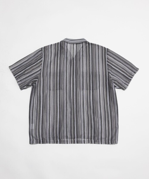 FREAK'S STORE(フリークスストア)の「FREAK’S STORE/フリークスストア レース編み マルチカラーストライプ オープンカラーシャツ/リラックスフィット(シャツ/ブラウス・メンズ・ブルー/グリーン/ブラック・MEDIUM/LARGE)」の18枚目の写真