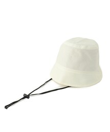 【UVカット】前下がりシルエットハット【サイズ調整/あご紐付き】