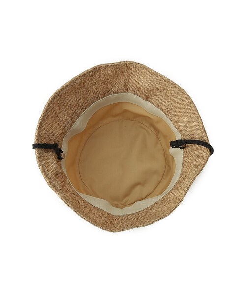 SHOO・LA・RUE(シューラルー)の「【UVカット】前下がりシルエットハット【サイズ調整/あご紐付き】(ハット・レディース・ベージュ/アイボリー/ブラック・00)」の8枚目の写真