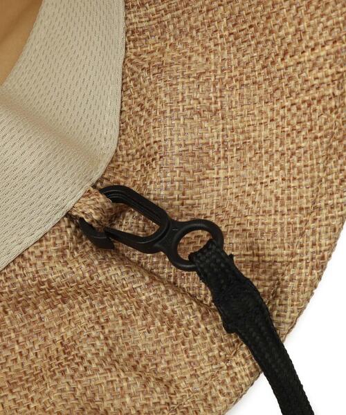 SHOO・LA・RUE(シューラルー)の「【UVカット】前下がりシルエットハット【サイズ調整/あご紐付き】(ハット・レディース・ベージュ/アイボリー/ブラック・00)」の5枚目の写真