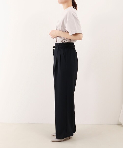 MICO COULIER（ミコクリエ）の「《セットアップ対応》ハイストレッチカルゼワッシャーベルト付きパンツ（その他パンツ・レディース・チャコールグレー/グレイッシュベージュ/ネイビー・36/38）」の21枚目の写真