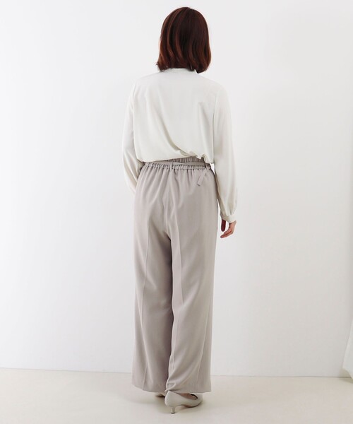 MICO COULIER（ミコクリエ）の「《セットアップ対応》ハイストレッチカルゼワッシャーベルト付きパンツ（その他パンツ・レディース・チャコールグレー/グレイッシュベージュ/ネイビー・36/38）」の17枚目の写真