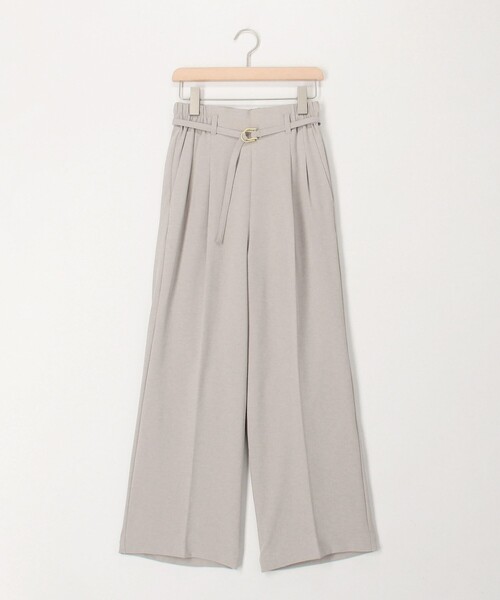 MICO COULIER（ミコクリエ）の「《セットアップ対応》ハイストレッチカルゼワッシャーベルト付きパンツ（その他パンツ・レディース・チャコールグレー/グレイッシュベージュ/ネイビー・36/38）」の16枚目の写真