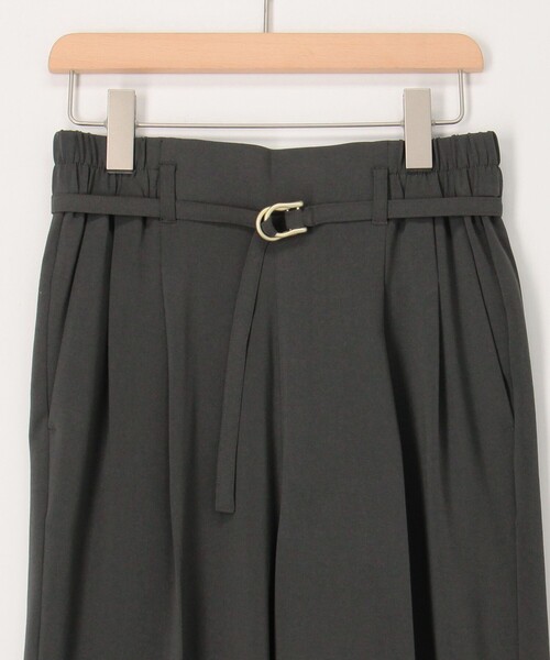 MICO COULIER（ミコクリエ）の「《セットアップ対応》ハイストレッチカルゼワッシャーベルト付きパンツ（その他パンツ・レディース・チャコールグレー/グレイッシュベージュ/ネイビー・36/38）」の9枚目の写真
