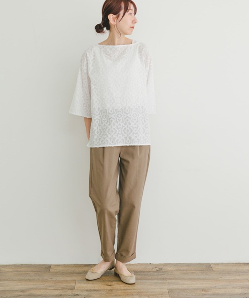 ITEMS URBANRESEARCH（アイテムズ アーバンリサーチ）の「ジャガードハンソデプルオーバー（その他トップス・レディース・ホワイト/カーキ/ブラック・FREE）」の13枚目の写真