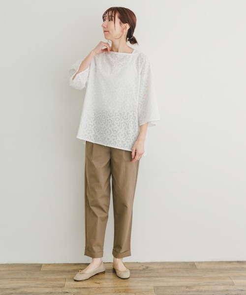 ITEMS URBANRESEARCH（アイテムズ アーバンリサーチ）の「ジャガードハンソデプルオーバー（その他トップス・レディース・ホワイト/カーキ/ブラック・FREE）」の14枚目の写真