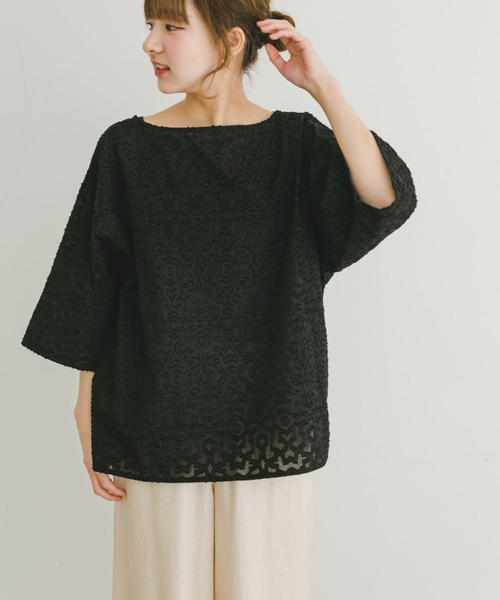 ITEMS URBANRESEARCH（アイテムズ アーバンリサーチ）の「ジャガードハンソデプルオーバー（その他トップス・レディース・ホワイト/カーキ/ブラック・FREE）」の16枚目の写真