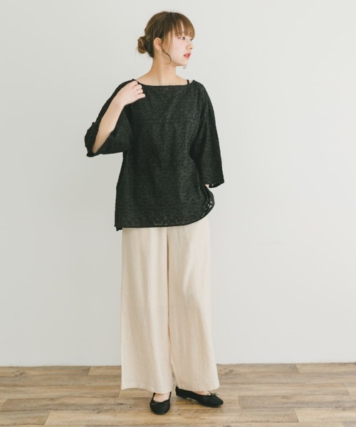 ITEMS URBANRESEARCH（アイテムズ アーバンリサーチ）の「ジャガードハンソデプルオーバー（その他トップス・レディース・ホワイト/カーキ/ブラック・FREE）」の18枚目の写真