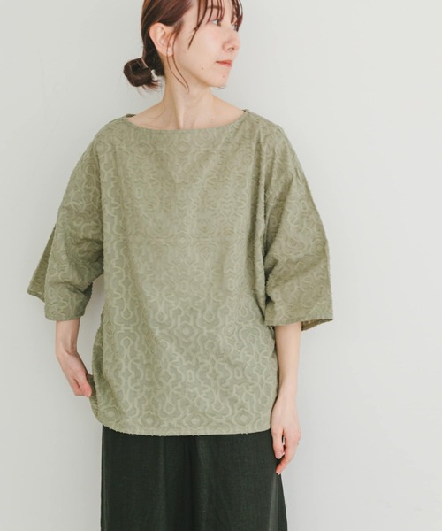 ITEMS URBANRESEARCH（アイテムズ アーバンリサーチ）の「ジャガードハンソデプルオーバー（その他トップス・レディース・ホワイト/カーキ/ブラック・FREE）」の20枚目の写真