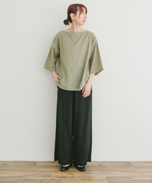 ITEMS URBANRESEARCH（アイテムズ アーバンリサーチ）の「ジャガードハンソデプルオーバー（その他トップス・レディース・ホワイト/カーキ/ブラック・FREE）」の21枚目の写真