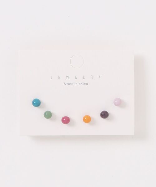 Fun & Daily（ファンアンドデイリー）の「F&D : 3セット・カラーボールスモールピアス（ピアス（両耳用）・レディース・その他1/その他2/その他3・FREE）」の6枚目の写真