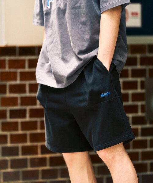 417 EDIFICE（フォーワンセブンエディフィス）の「SLAPS スウェットショーツ（スウェットパンツ・メンズ・ブラック/ホワイト系その他/ブルー系その他・MEDIUM/LARGE）」の7枚目の写真