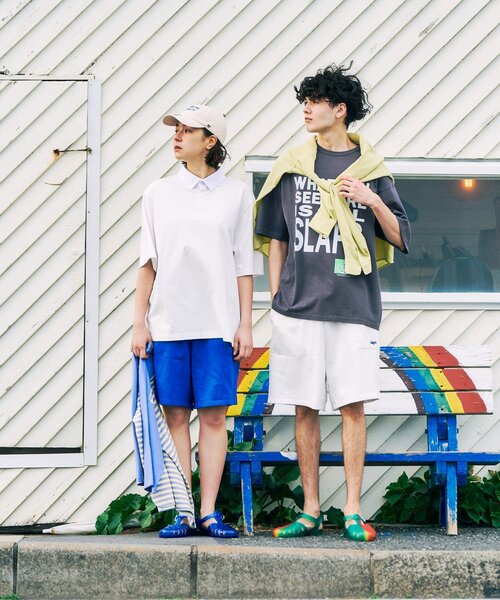 417 EDIFICE（フォーワンセブンエディフィス）の「SLAPS スウェットショーツ（スウェットパンツ・メンズ・ブラック/ホワイト系その他/ブルー系その他・MEDIUM/LARGE）」の12枚目の写真