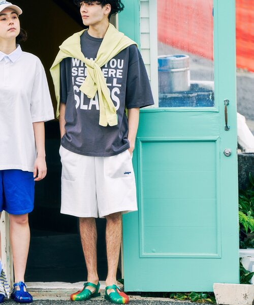 417 EDIFICE（フォーワンセブンエディフィス）の「SLAPS スウェットショーツ（スウェットパンツ・メンズ・ブラック/ホワイト系その他/ブルー系その他・MEDIUM/LARGE）」の14枚目の写真