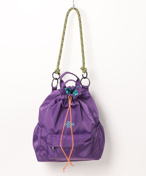 カヤ（カヤ）の「【カヤ】宝袋トートバッグ（トートバッグ・レディース・グリーン系その他/スミクロ/パープル・FREE）」の3枚目の写真