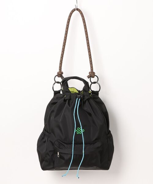 カヤ（カヤ）の「【カヤ】宝袋トートバッグ（トートバッグ・レディース・グリーン系その他/スミクロ/パープル・FREE）」の2枚目の写真