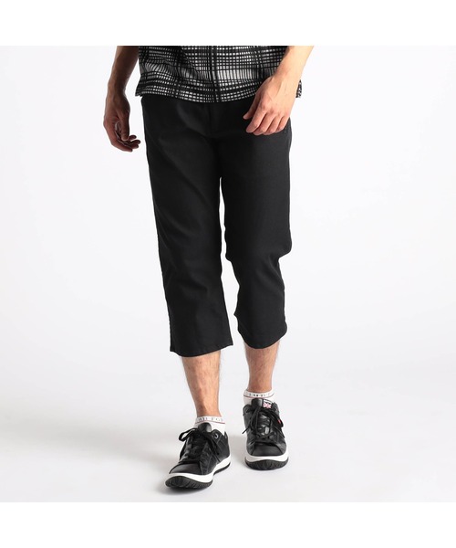 NICOLE CLUB FOR MEN(ニコルクラブフォーメン)の「TCシャンブレーツイルクロップドパンツ(その他パンツ・メンズ・ブルー系/ターコイズブルー/ブラック/ホワイト系・MEDIUM/SMALL/X-LARGE/LARGE)」の1枚目の写真