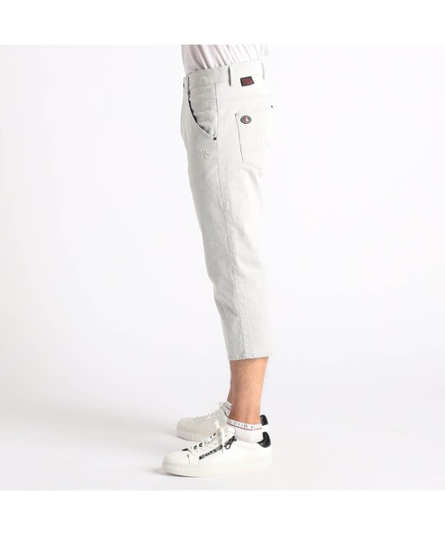 NICOLE CLUB FOR MEN(ニコルクラブフォーメン)の「TCシャンブレーツイルクロップドパンツ(その他パンツ・メンズ・ブルー系/ターコイズブルー/ブラック/ホワイト系・MEDIUM/SMALL/X-LARGE/LARGE)」の16枚目の写真