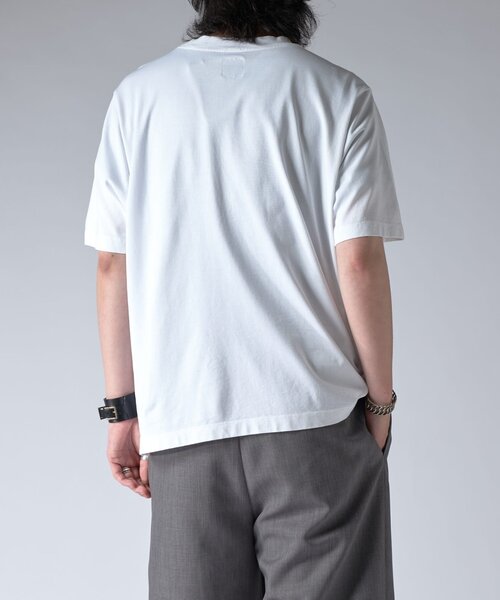 Lui's(ルイス)の「NOIRエンブロイダリーTシャツ(Tシャツ/カットソー・メンズ・ホワイト/ブラック・S/M/XS)」の22枚目の写真