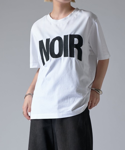 セール】NOIRエンブロイダリーTシャツ（Tシャツ/カットソー