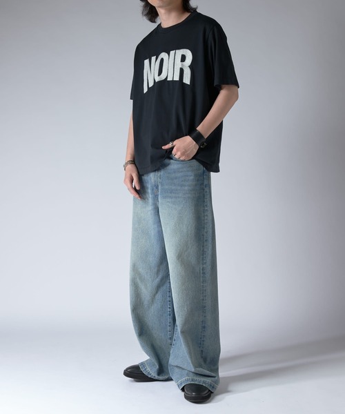 Lui's(ルイス)の「NOIRエンブロイダリーTシャツ(Tシャツ/カットソー・メンズ・ホワイト/ブラック・S/M/XS)」の17枚目の写真