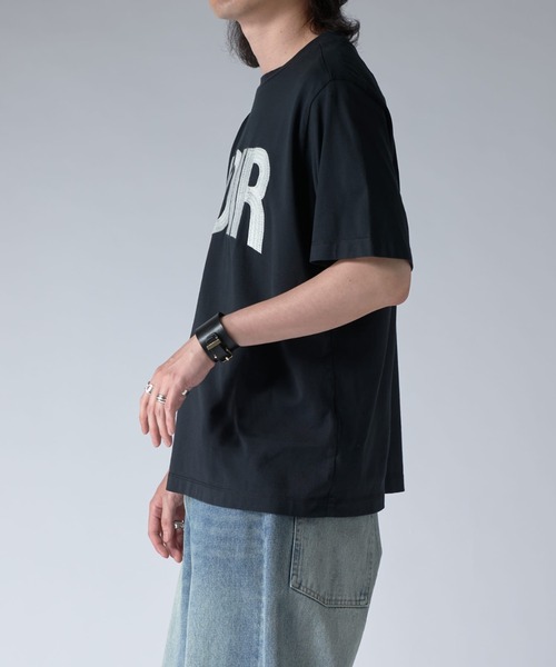Lui's(ルイス)の「NOIRエンブロイダリーTシャツ(Tシャツ/カットソー・メンズ・ホワイト/ブラック・S/M/XS)」の13枚目の写真