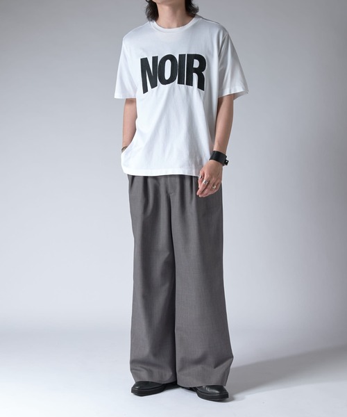 Lui's(ルイス)の「NOIRエンブロイダリーTシャツ(Tシャツ/カットソー・メンズ・ホワイト/ブラック・S/M/XS)」の7枚目の写真
