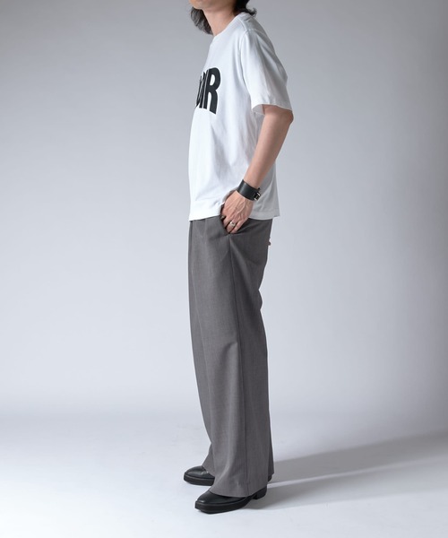 Lui's(ルイス)の「NOIRエンブロイダリーTシャツ(Tシャツ/カットソー・メンズ・ホワイト/ブラック・S/M/XS)」の8枚目の写真